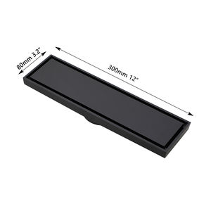 Ligne de <span class=keywords><strong>siphon</strong></span> en métal en acier inoxydable moderne facile à <span class=keywords><strong>nettoyer</strong></span> tranchée de <span class=keywords><strong>douche</strong></span> filtre intégré couvercle de vidange d'eau de pluie pour salle de bain - Product Image 5