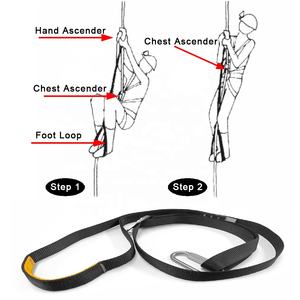 <span class=keywords><strong>Eslinga</strong></span> de poliéster ajustable para ascender de pie para arborista, montañismo, espeleología, escalada en roca - Product Image 6