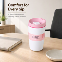 Tasse à café isotherme portable réutilisable en acier inoxydable sans BPA, 6-12h, pour le camping et le bureau