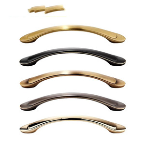 Poignées <span class=keywords><strong>de</strong></span> tiroir en laiton minimaliste en forme d'arche <span class=keywords><strong>de</strong></span> 128 mm pour armoires, placards, cuisines et salons – Vente en gros - Product Image 4