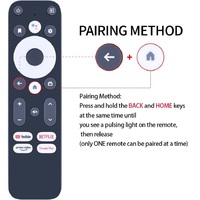 Télécommande vocale intelligente R-C-OHS-C008 compatible avec les boîtiers TV Thomson Onn Mecool KickPI KP-1 THA100 KM2 KM2-Plus KD5 THA100+ KP1