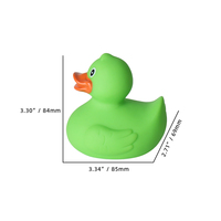 Lot de mini-canards de bain flottants jaunes en PVC personnalisables avec logo, jouets sonores pour bébés et enfants