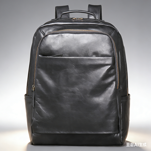 กระเป๋าเป้หนังแท้ผู้ชายลดราคา หนังวัวชั้นแรก พร้อมสายรัดรถเข็น กระเป๋าเดินทางธุรกิจ ความจุขนาดใหญ่ ใส่แล็ปท็อปได้ - Product Image 5