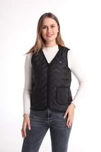 De algodón orgánico climatizada las etiquetas de la ropa de invierno largo USB climatizada cálida <span class=keywords><strong>chaqueta</strong></span> para las mujeres - Product Image 6