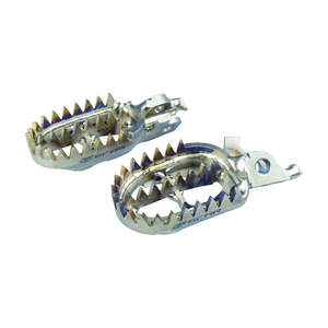 Coppia di pedane in titanio con impugnatura cicatrice per accessori moto Honda CRF 250R 04-25 - Product Image 1