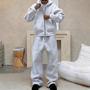 Conjunto Deportivo SEMETAL Personalizado, Trajes Deportivos Gruesos con Cierre, Sudaderas con Capucha y Pantalones Deportivos para Hombre, Conjuntos Deportivos de Algodón de Alta Calidad para Hombre - Product Image 1