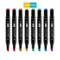Marqueur de dessin pour enfants à double tête multicolores en promotion
