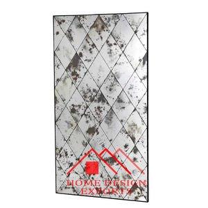 Espejo de cristal antiguo para decoración de pared - Product Image 1
