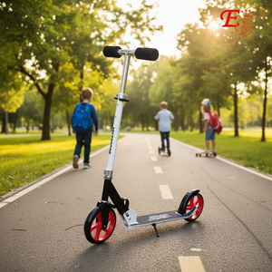 Scooter électrique blanc à 2 roues Kick Push Scooter bébé en acier pliable avec roues en PU 4PC/CS - Product Image 3