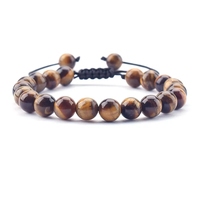 Bracelet en cristal oeil de tigre en quartz rose de guérison pour femmes personnalisable en gros 4MM 6MM 8MM Bracelet enveloppant à la mode en pierre naturelle