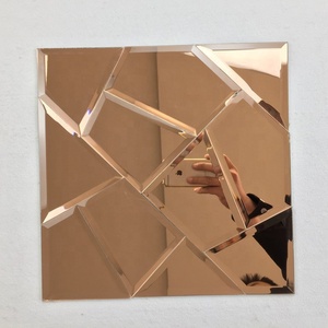 Carreau de mosaïque en verre auto-adhésif en gros <span class=keywords><strong>pas</strong></span> <span class=keywords><strong>cher</strong></span> décoration murale 30x30cm <span class=keywords><strong>miroir</strong></span> pour décoration murale - Product Image 4