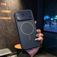 Couleur originale givrée magnétique antichoc pour iPhone 17/16/15 Pro Max étui avec lentille arrière nouveau Design housses de téléphone portable