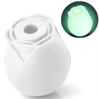 Vibrateur Clitoridien et Stimulateur de Tétons Rose Lumineux en Silicone+ABS, 10 Vitesses, Rechargeable USB, 100% Étanche, Sans Latex