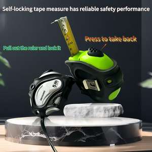 Ruban à mesurer professionnel de 25 pieds (7,62 m) et 19 pieds (5,79 m), résistant à l'usure, en TPR et ABS, avec mesure en pouces et en mètres, ruban à mesurer en nylon, ruban à mesurer laser - Product Image 3