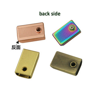 RW 9mm Bagages Quincaillerie <span class=keywords><strong>Sac</strong></span> Accessoire Métal Fermeture Éclair Bouchon Décoratif Fin Clip Boucle Corde <span class=keywords><strong>Sac</strong></span> À <span class=keywords><strong>Dos</strong></span> Sangle Zip Queue Fermoir - Product Image 4