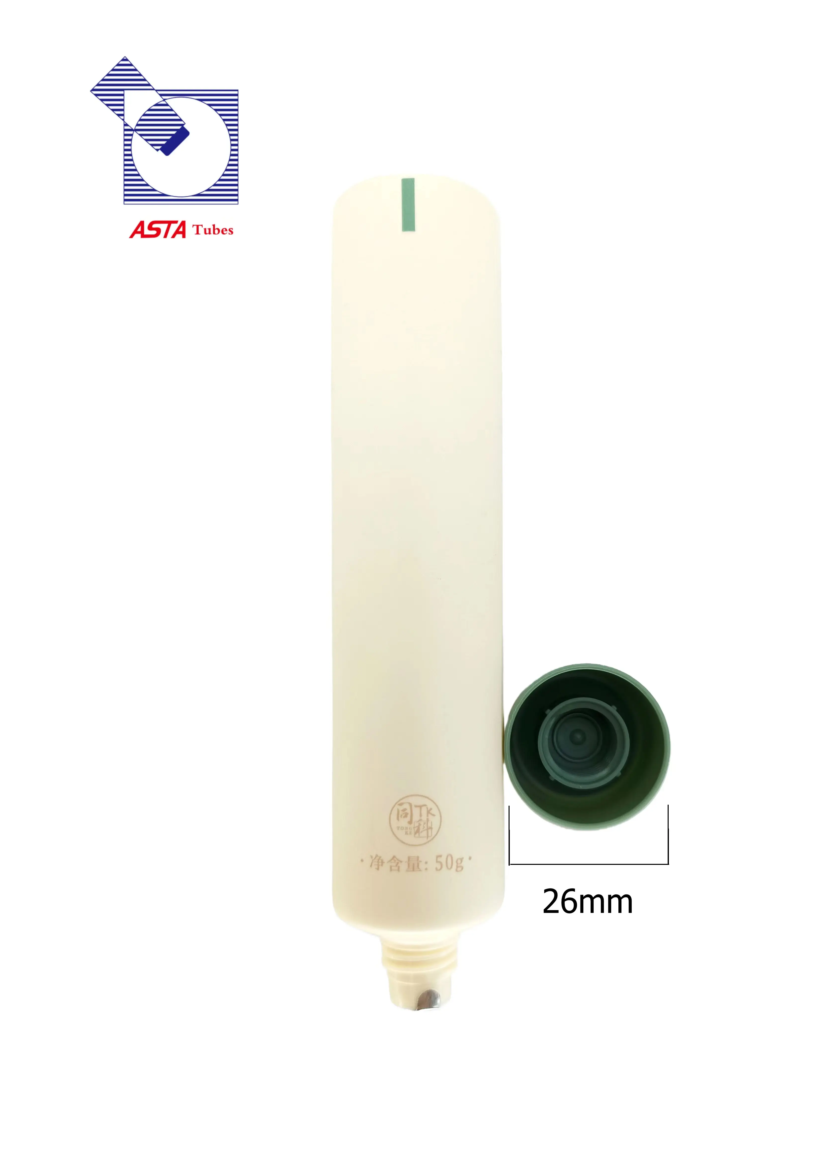 D30mm Aloe Vera Gel Squeeze Tube mit traditionellem Kosmetik behälter im chinesischen Stil mit rechter Engels schraub kappe