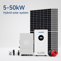 Kit de Système d'Énergie Solaire Hybride PV 10KW 20KW 30KW avec Batterie Lithium Solaire Murale et Panneau Solaire pour Usage Domestique