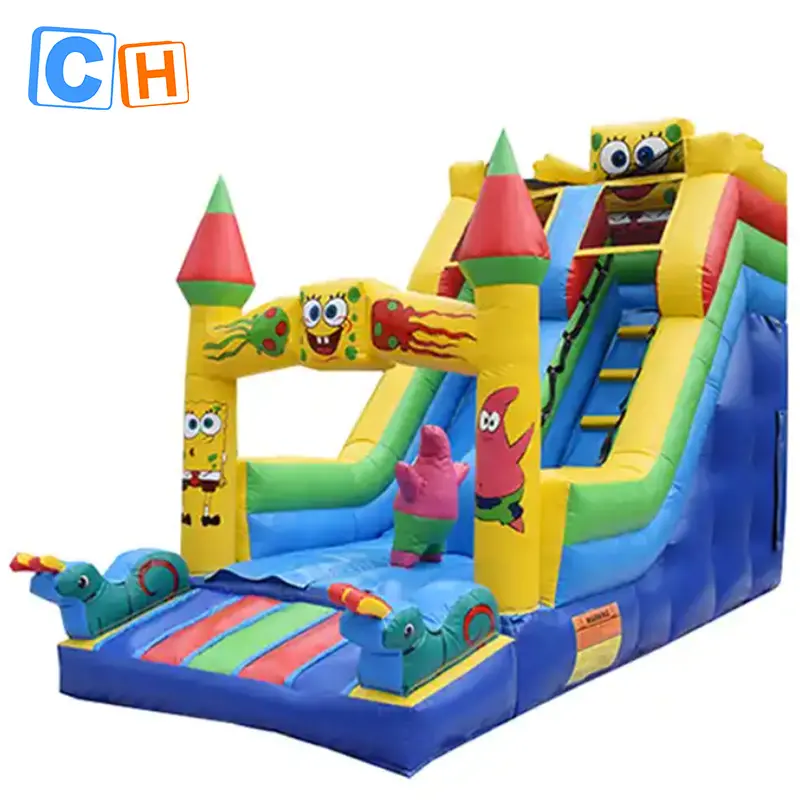 18Ft Water Park Marble Pvc Inflatable Water Slides Manufacturer Water Slip And Slide Outdoor