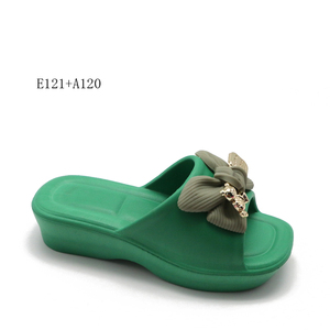 Sandalias de tacón con logotipo personalizado para mujer, zapatillas deslizantes - Product Image 6