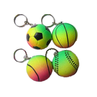 Porte-clés unisexe de marque JK, accessoire de golf, cadeau, en caoutchouc simulé, 40 mm, pendentif de sac, collection de balles de golf jouets