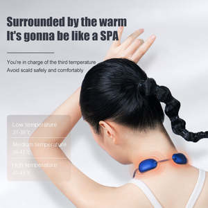 Masajeador de cuello corporal con colgante de compresa caliente eléctrica inalámbrica inteligente, Mini masajeador de cuello de hombro inteligente de pulso automático portátil - Product Image 5