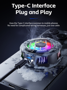Ventola di Raffreddamento RGB con Display Digitale, Radiatore Magnetico per <span class=keywords><strong>Gestione</strong></span> Termica del <span class=keywords><strong>Telefono</strong></span> durante i Giochi Mobili - Product Image 6