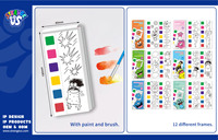 Bloc de coloriage aquarelle Strange Us Monster, 12 feuilles, papier à dessin non toxique pour enfants, jeu artistique |   Rechercher des Agents Exclusifs Mondiaux
