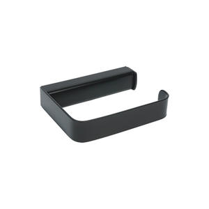 Porte-rouleau de papier ouvert Mod 25 noir, largeur 12,5 cm, hauteur 3 cm, longueur 8,5 cm, pour cuisine et salle de bain - Product Image 1