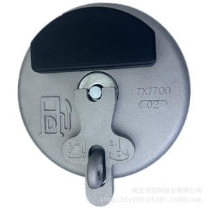 Tapa del tanque de combustible para excavadora Caterpillar E305, mango gris de aleación de aluminio para 320D 323B 325 329 330 336 349C - Product Image 1