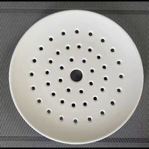 Plato <span class=keywords><strong>de</strong></span> Cerámica Perforado para Cocinar al Vapor, para Mariscos, Dumplings, Pescado, Panecillos, Uso Comercial Creativo, Plato Redondo con Drenaje - Product Image 6