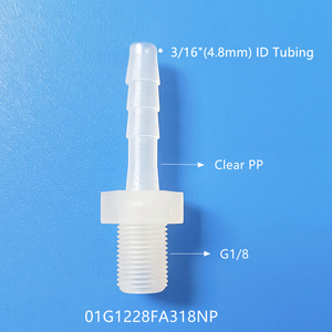 ข้อต่อท่อเกลียวแบบตรงสำหรับข้อต่อเกลียว G1/8 G1/4 G3/8 G1/2 NPT แบบเกลียวต่อท่อ4.5แบบแรงดันต่ำ - Product Image 5