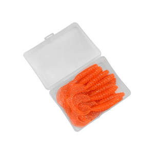 Boîte <span class=keywords><strong>en</strong></span> plastique Vers de pêche Artificielle Papillon de terre Silicone Maggot Grub Leurre Appâts - Product Image 3