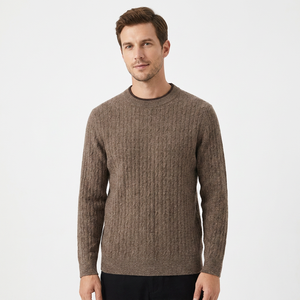 Pull en tricot pour homme Kingdeer 2026, col rond, manches longues, en pure laine de mouton ultra-fine, délicat et respirant, personnalisable - Product Image 2
