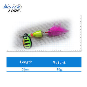 MISTER LURE 10g 65mm Lames de haute qualité pour leurres de pêche Spinnerbait Bass Trout Metal Jigs - Product Image 3
