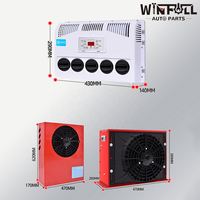 2024 compresseur de stationnement Mini climatiseur 12V DC refroidisseur de stationnement Mini compresseur de climatiseur de voiture fendu