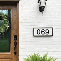 Xizheng 3 inç ev numaraları-Modern paslanmaz çelik ev adres sokak numaraları dış dış bina daire