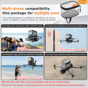 حزمة نقل عالمية UAV لـ DJI Mavic <span class=keywords><strong>3</strong></span> Pro/Mavic <span class=keywords><strong>2</strong></span>/Avata <span class=keywords><strong>2</strong></span>/Air 3S/Air 2S ملحقات 2S حقيبة سعة - Product Image 2