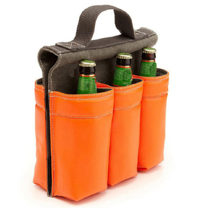 Venta al por mayor logotipo personalizado plegable bicicleta vino Bolsa 6 uds poliéster botella de vino refrigerador ahorro de espacio 6 uds botella de vino bolsa - Product Image 1