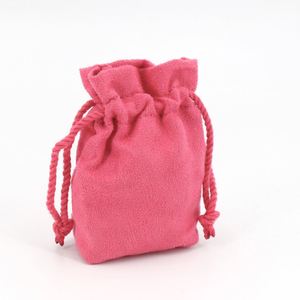 Wholesale Personalized Soft Suede Drawstring Pouch Small Draw <b>String</b> <b>Bag</b> Suede Make up Pouch for Jewelry Gift OEM - Product Image 5