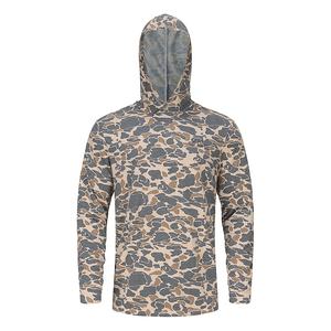 Venta al por mayor personalizado de los hombres de impresión por sublimación pato diseño UPF50 caza Sudadera con capucha camisas de rendimiento <span class=keywords><strong>Camo</strong></span> Sudadera con capucha - Product Image 5