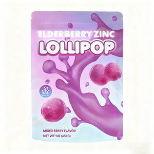 OLLI Lecca-lecca al Sambuco e Zinco per Bambini - Integratore Naturale per il Sistema Immunitario, Senza Zucchero, Caramella Vitaminica, Supplemento Quotidiano per Bambini - Product Image 1