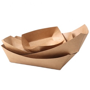 Barquettes en papier personnalisées <span class=keywords><strong>de</strong></span> 10 oz pour hot-dogs, nuggets <span class=keywords><strong>de</strong></span> poulet, frites et gaufres à emporter – Idéales pour la restauration rapide en gros pour restaurants - Product Image 1