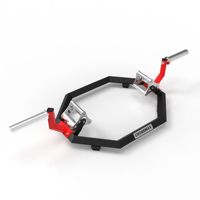 Crossmax CF058 Barre hexagonale en acier robuste pour soulever des poids morts, poids libres avec une capacité de 250 kg/550 lb pour la musculation des bras et des épaules