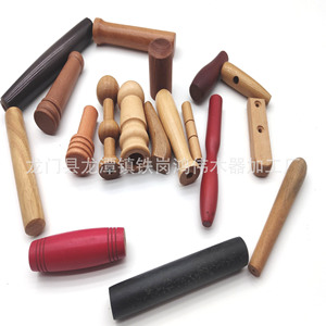 Manches de couteau en bois de hêtre, poignée en bois massif, pièces en bois artisanales pour couteaux, usage domestique - Product Image 2