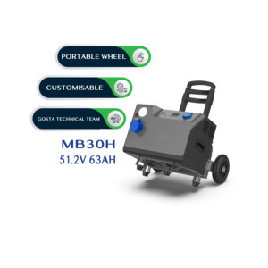 <span class=keywords><strong>GOSTA</strong></span> Stazione di Alimentazione Portatile da Esterno con Ruote 3000W, Sistema a Batteria Ricaricabile a Controllo Manuale MB30H con Flexi - Product Image 1