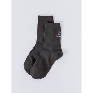 Calzini neri da donna a metà collo vari modelli stampati taglia unica per calze in maglia Jacquard leggere per la stagione primaverile - Product Image 1