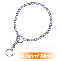 Collier pour chien de chasse robuste en maille cubaine Muker avec attache rapide, en acier inoxydable, avec ruban décoratif et motif uni, laisse incluse