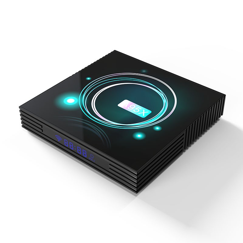 Android 9,0 Amlogic S905X3 4GB+64GB 64 K HD 2,4/5,0G WiFi A95X F3 SLIM Dispositivo de TV inteligente