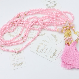 Tasbih Étnico YASEEN de 6mm con 99 Cuentas de Piedra Artificial, Elegante y Económico, para Oración Islámica, Venta al Por Mayor - Product Image 1
