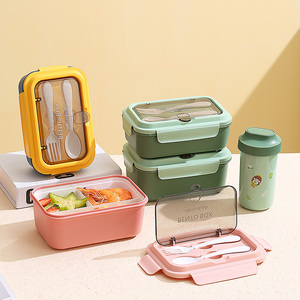 Boîte à bento en acier inoxydable <span class=keywords><strong>sans</strong></span> <span class=keywords><strong>BPA</strong></span> pour enfants, boîte à lunch avec <span class=keywords><strong>thermos</strong></span> anti-fuite, 3 compartiments pour enfants et adultes - Product Image 5